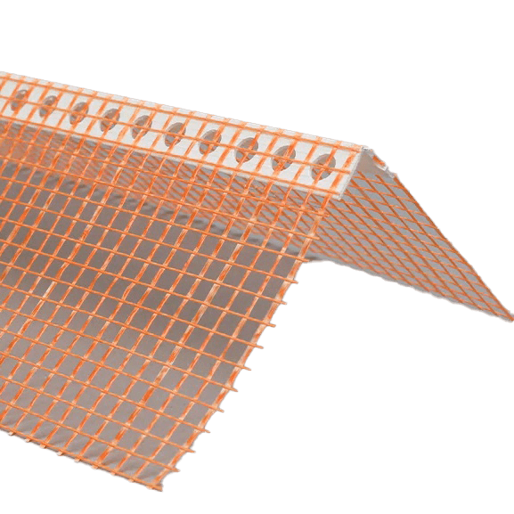 Colțar PVC cu Plasă din fibră de sticlă – 2,5 m / 3 m