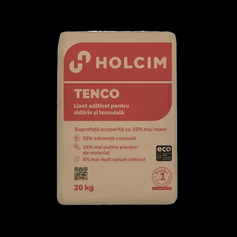 Liant Holcim Tenco pentru tencuială manuală / mecanizată, sac 20 kg