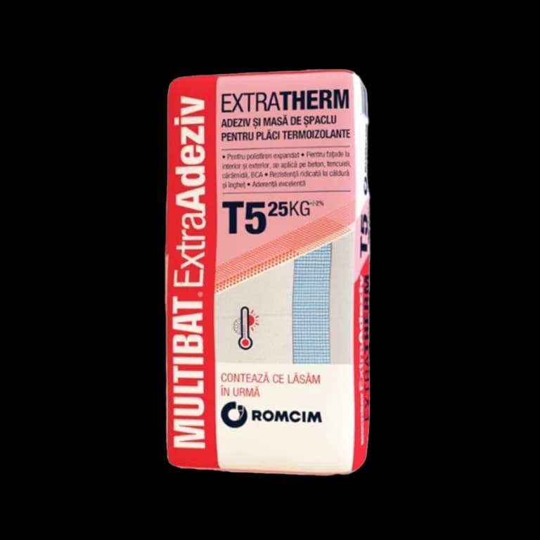 Adeziv și masă de șpaclu Romcim Multibat Extra Therm